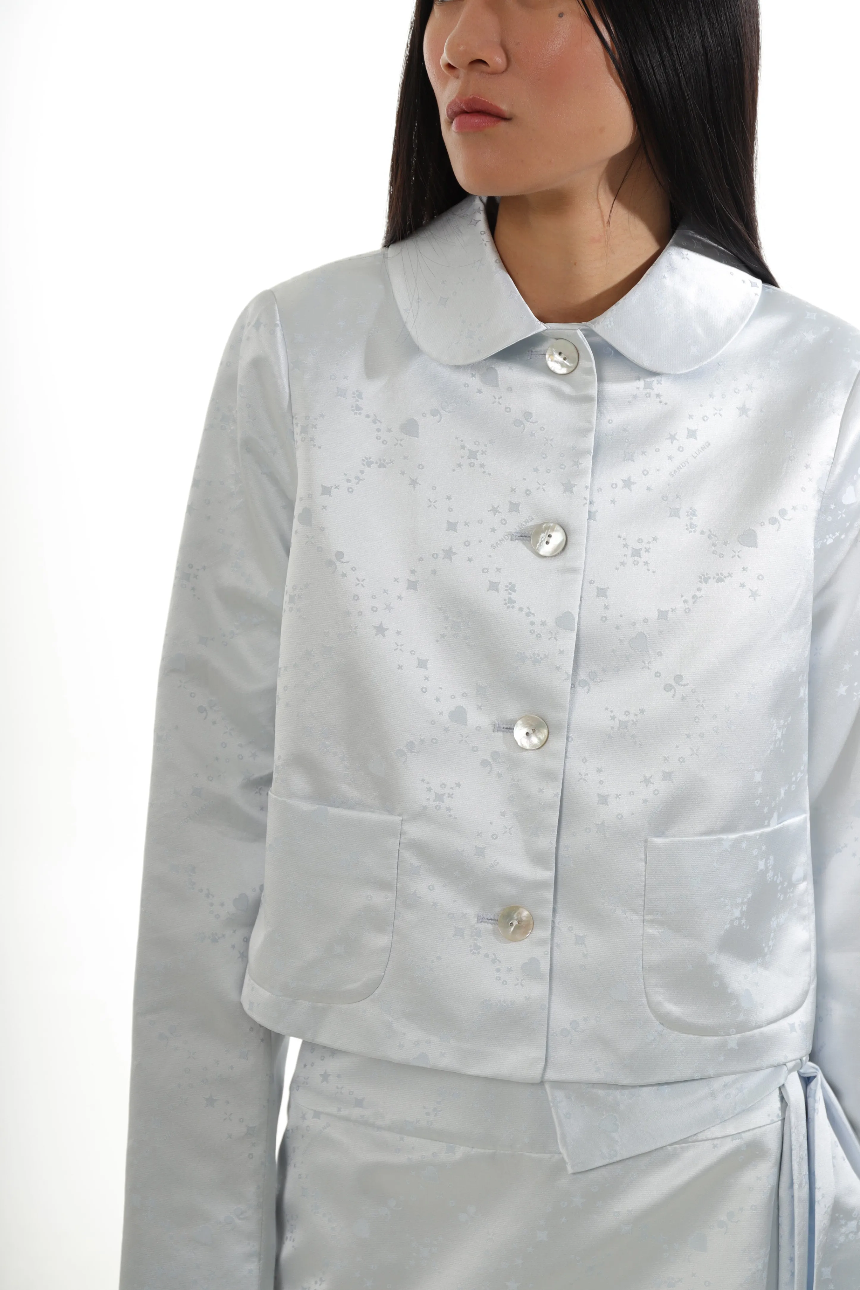 SHELBY JACKET IN ICE BLUE