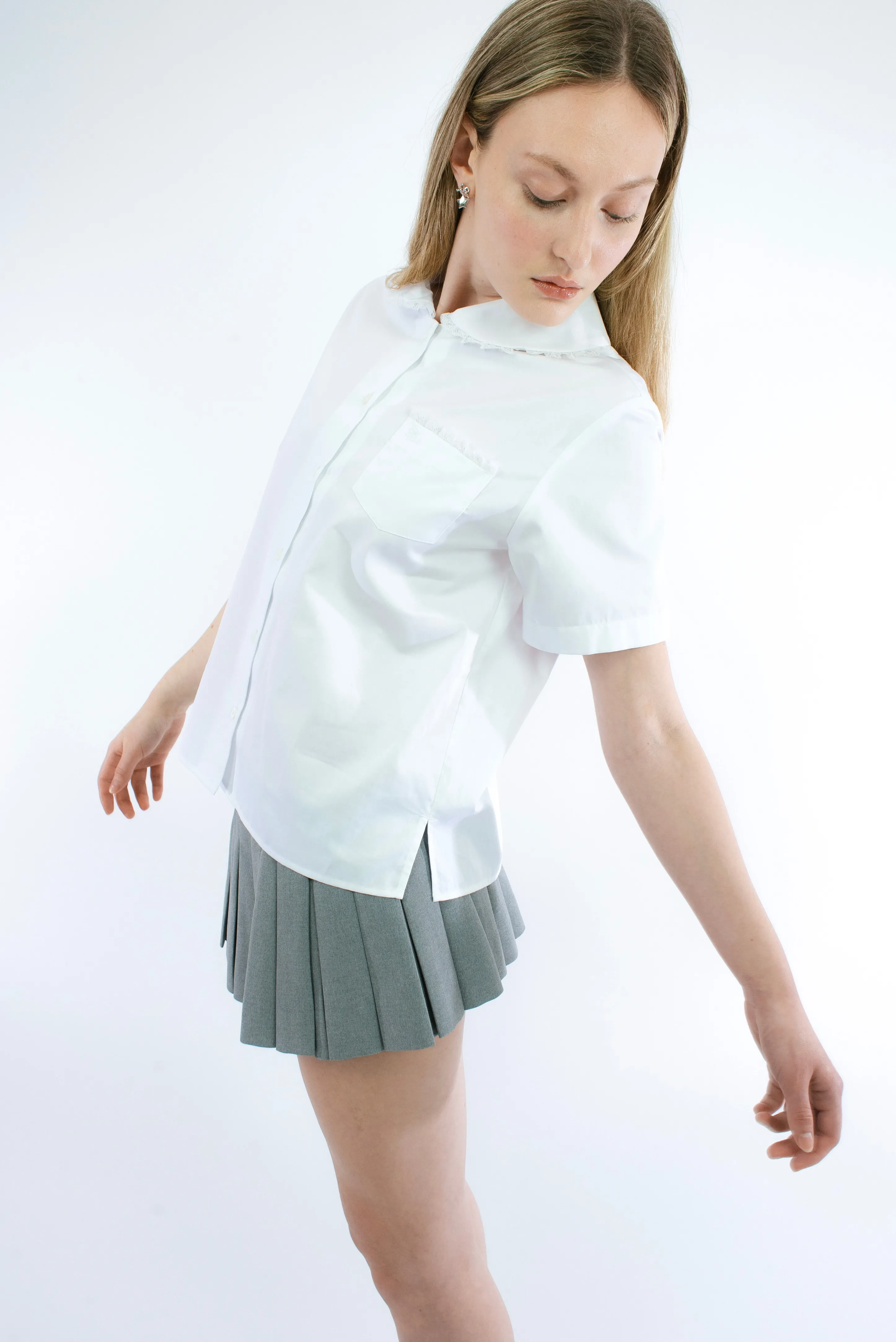 SPLITTER TOP IN WHITE