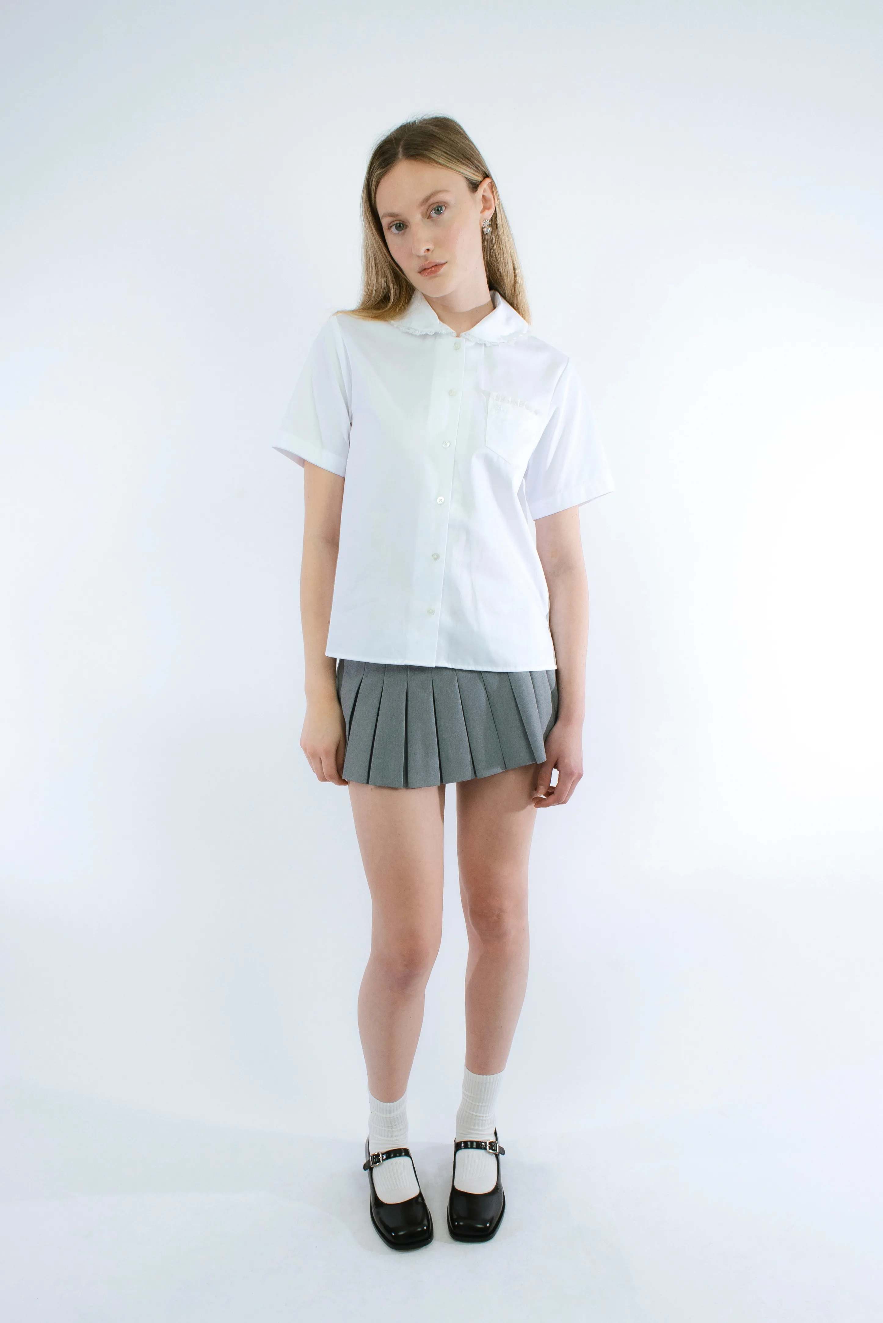 SPLITTER TOP IN WHITE