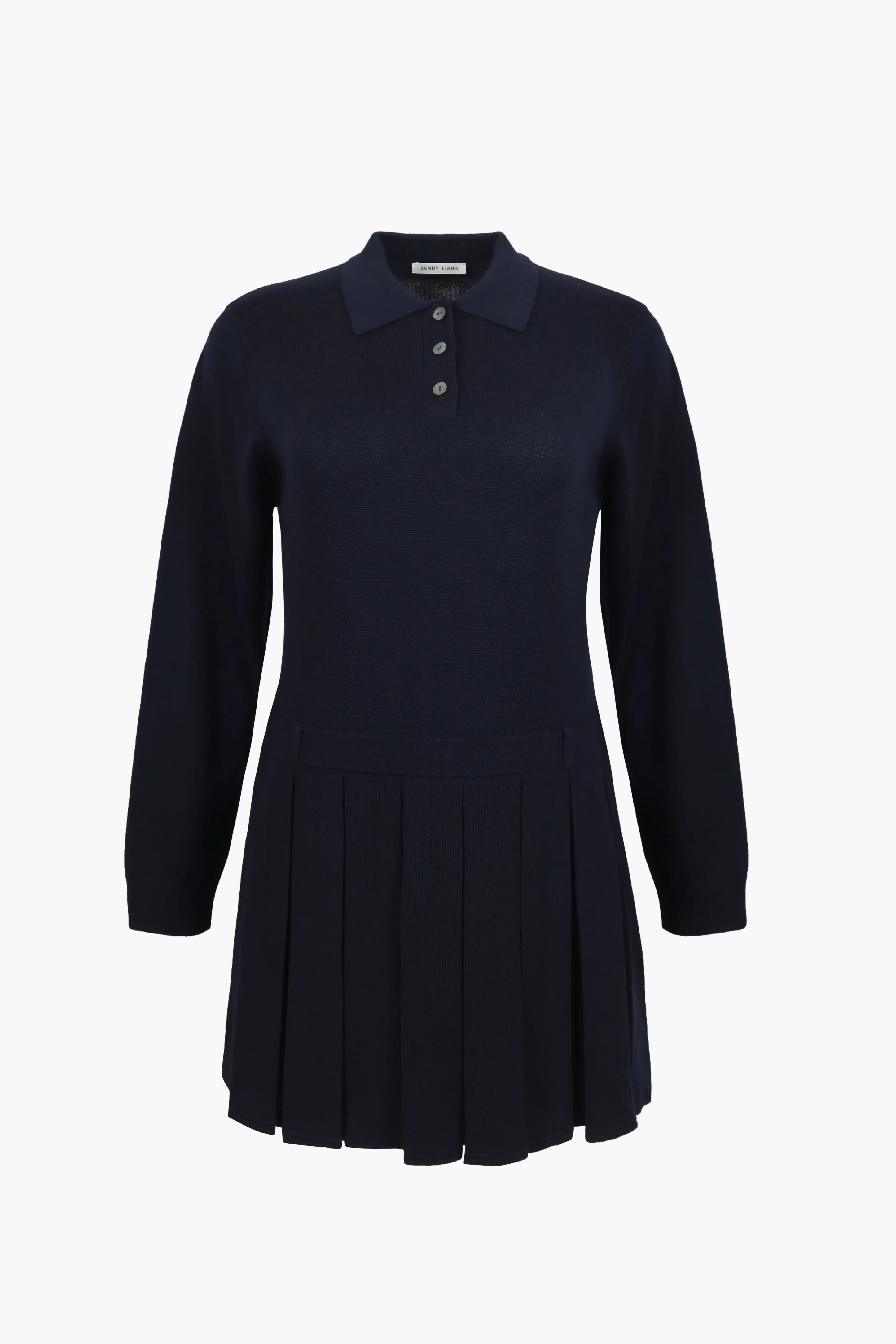 HAGUE SWEATER DRESS IN NAVY
