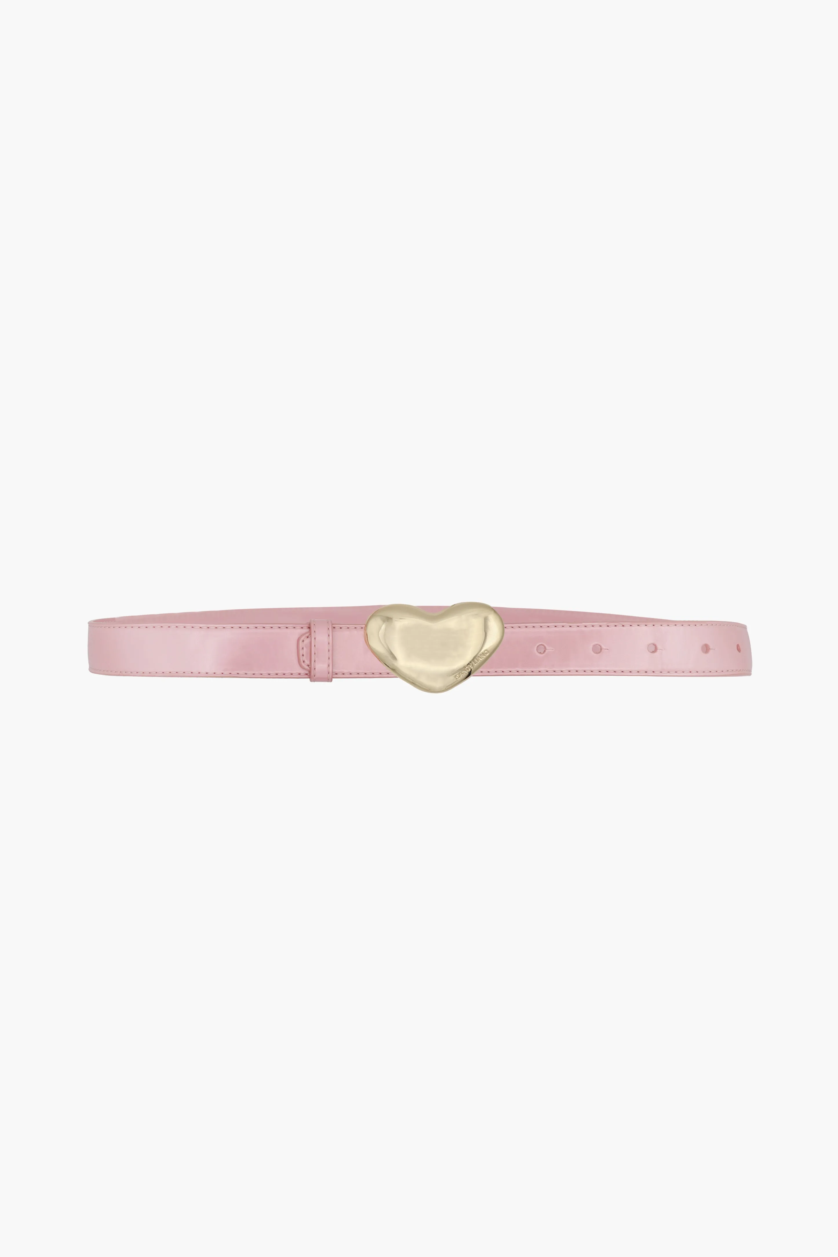 VALENTINE BELT IN METALLIC PINK
