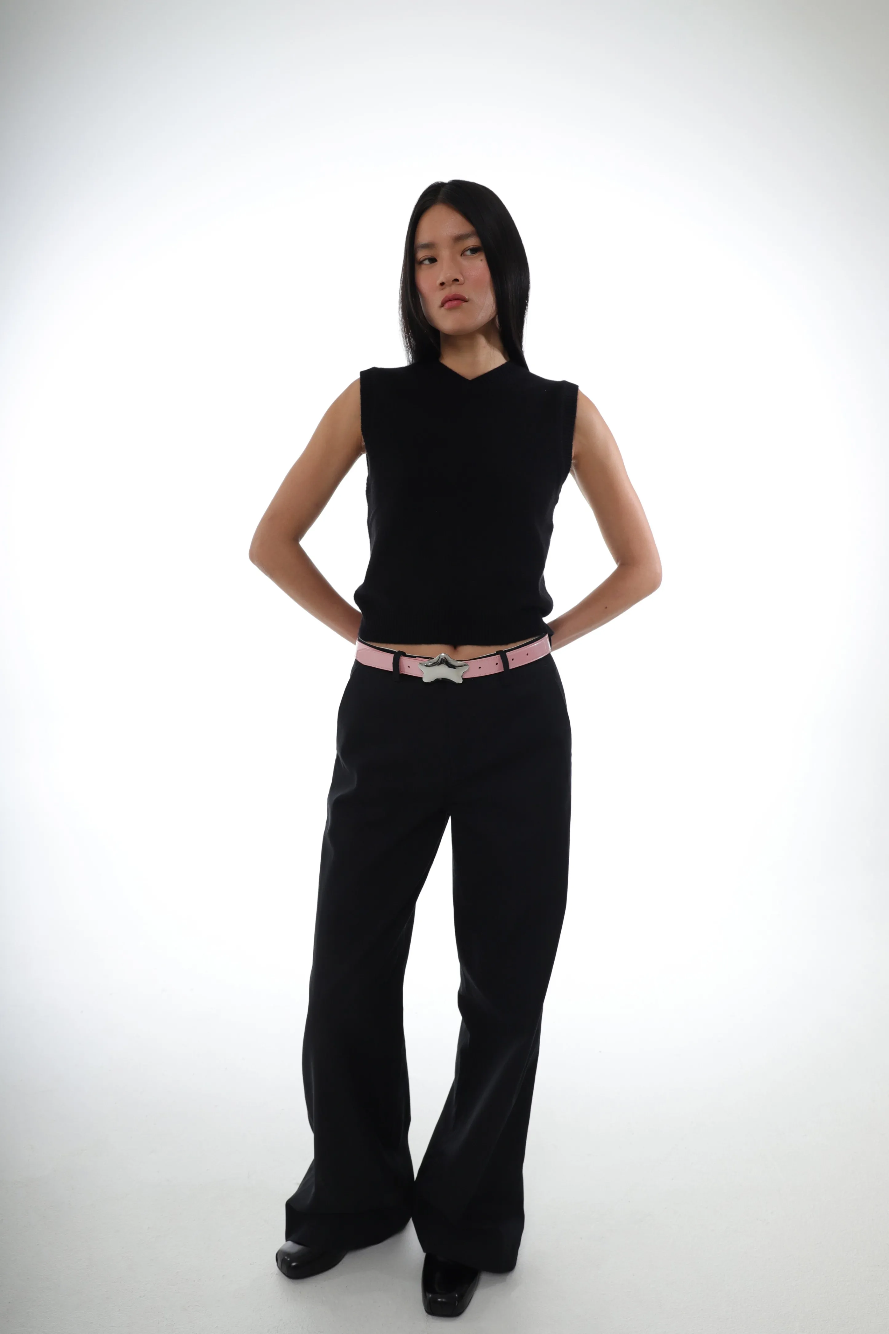 STARRY BELT IN METALLIC PINK