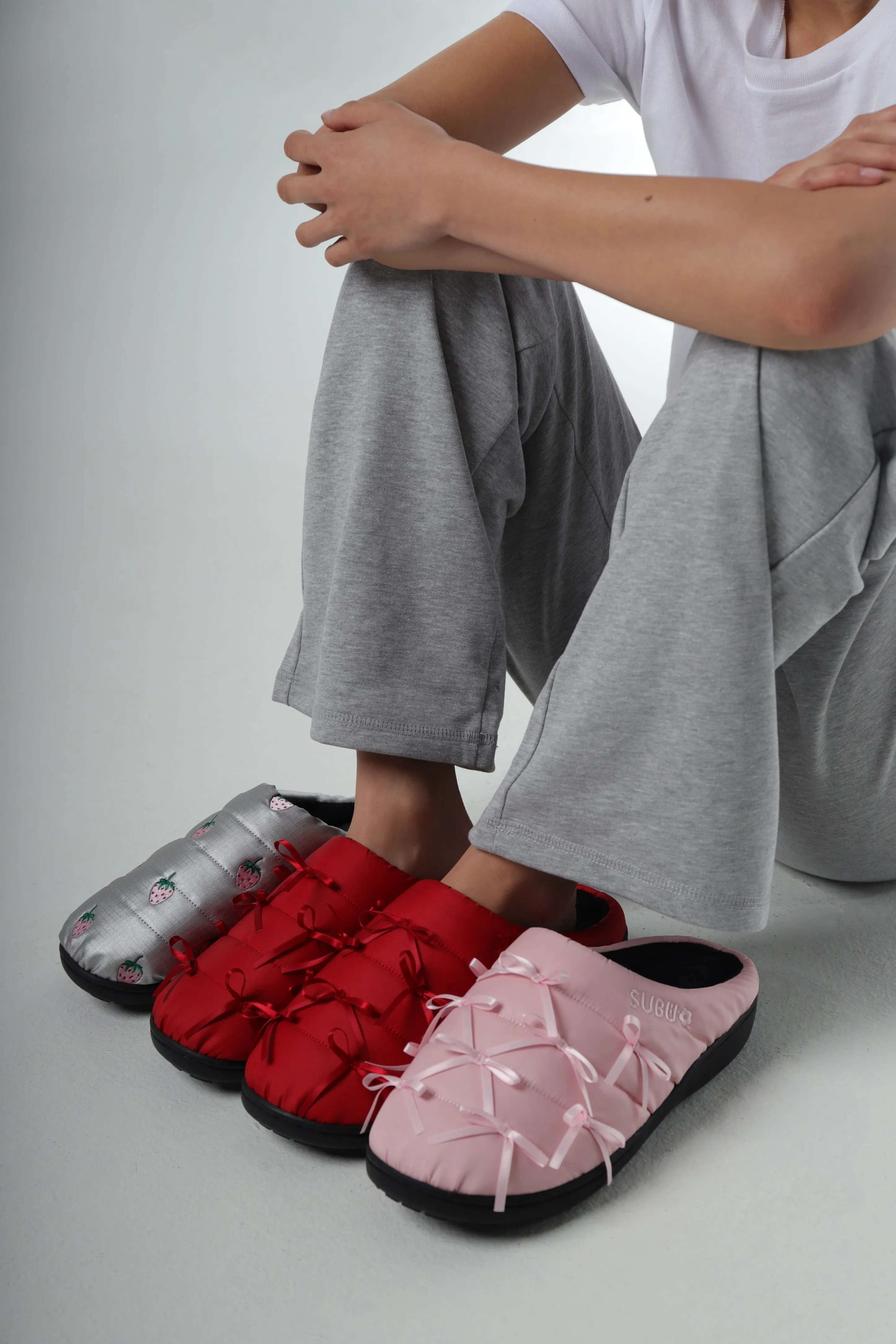 SANDY LIANG X SUBU SLIPPERS IN PINK