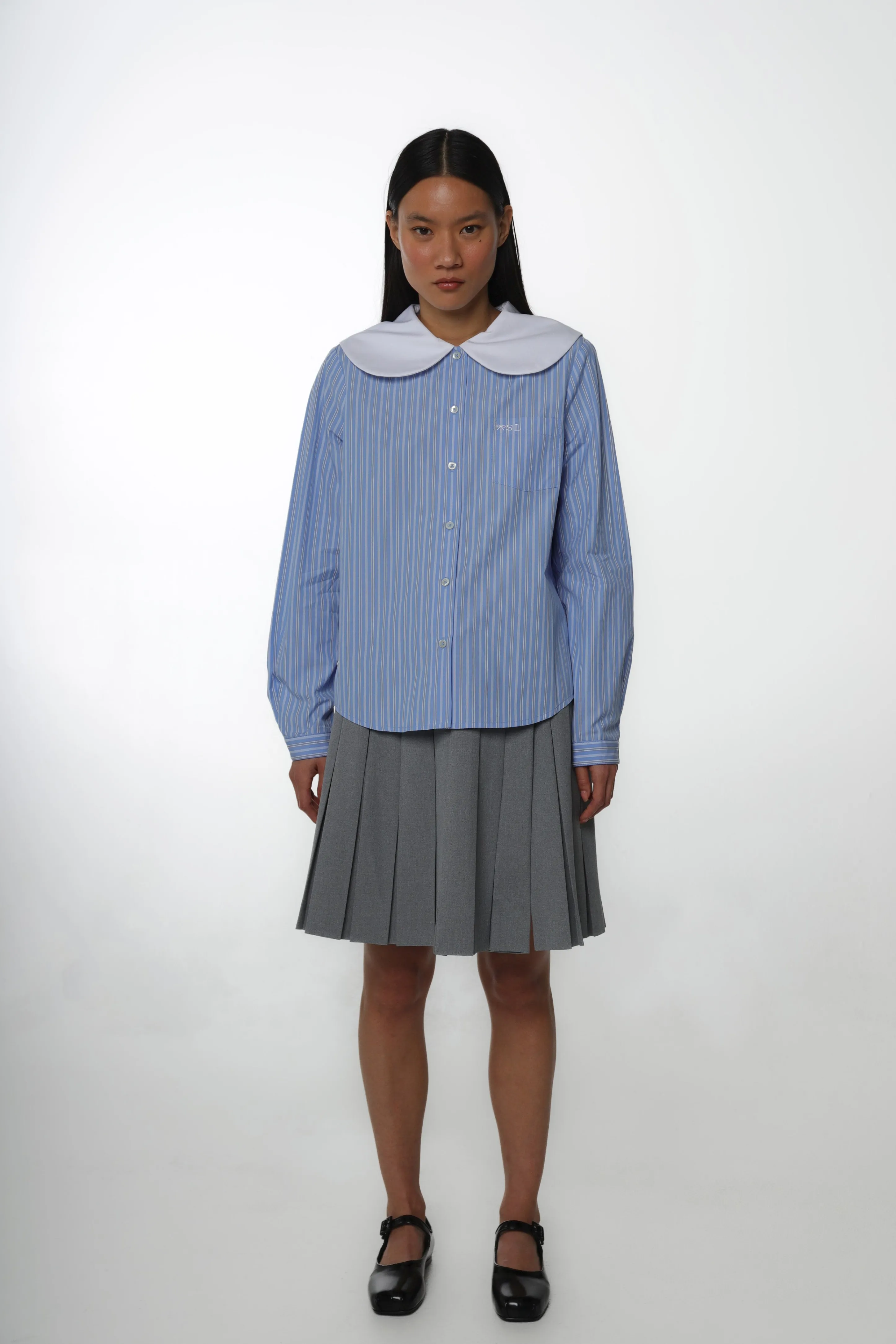 LUTON SHIRT IN LIGHT BLUE STRIPE