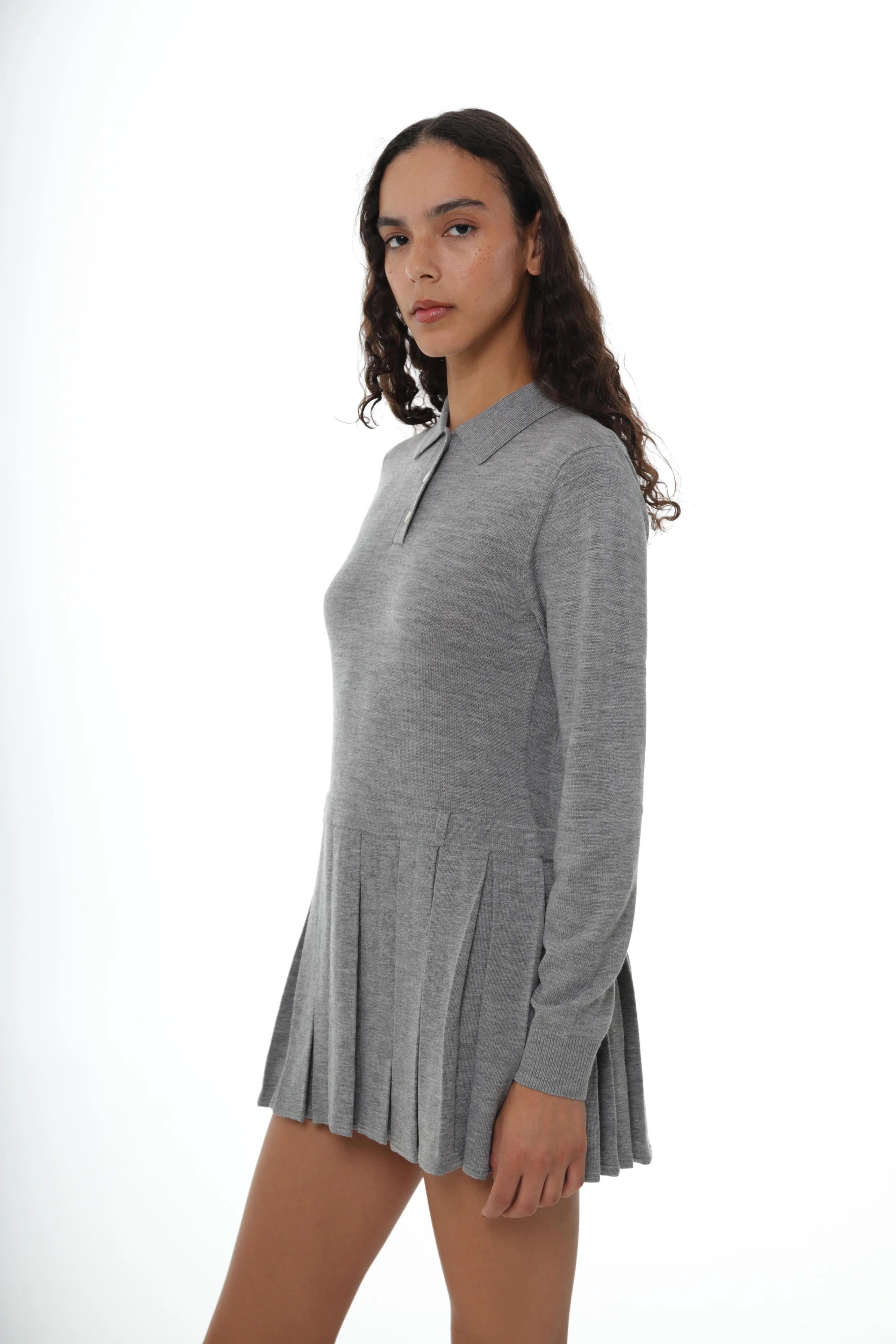 HAGUE SWEATER DRESS IN GREY