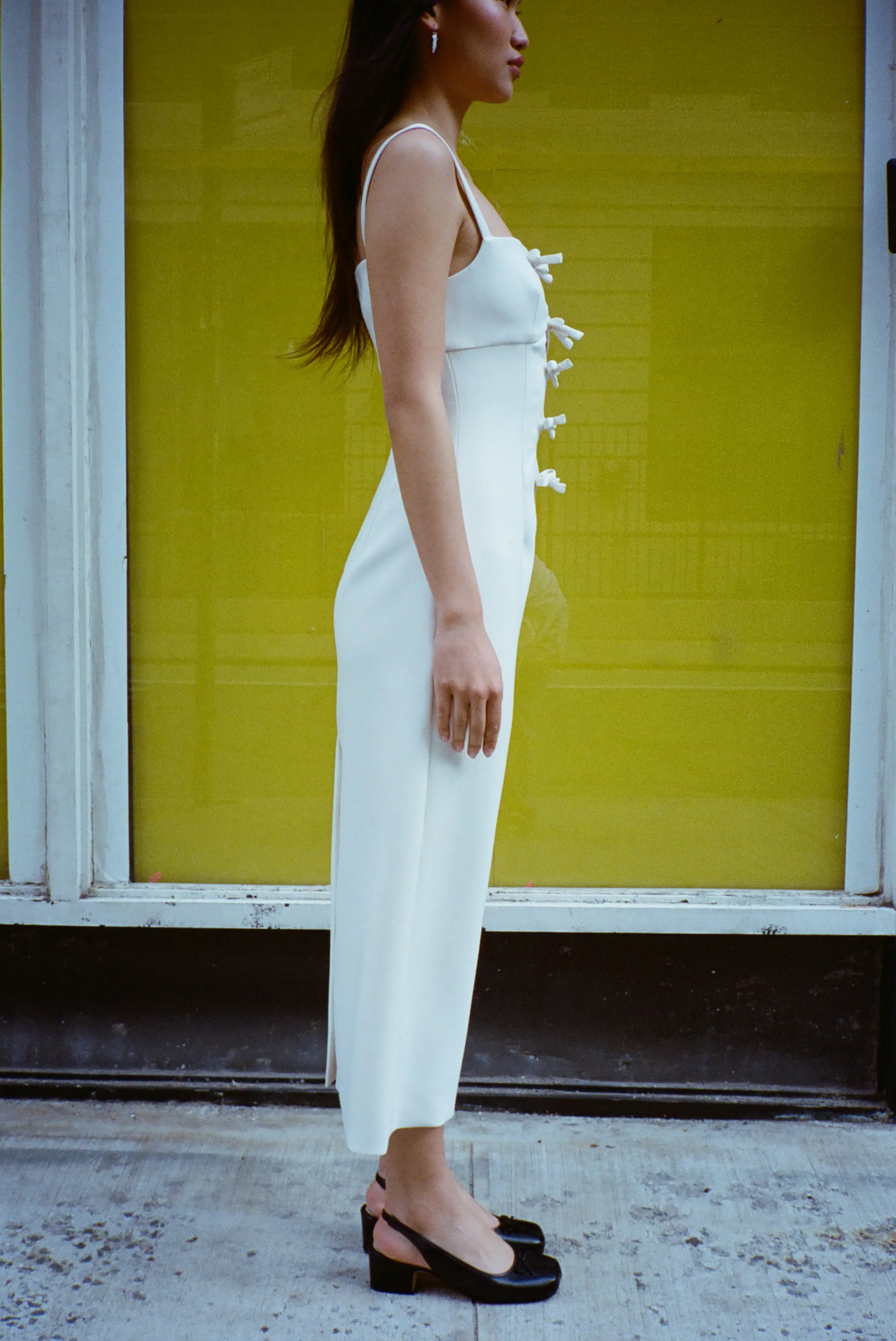 LEONIE DRESS IN BONE