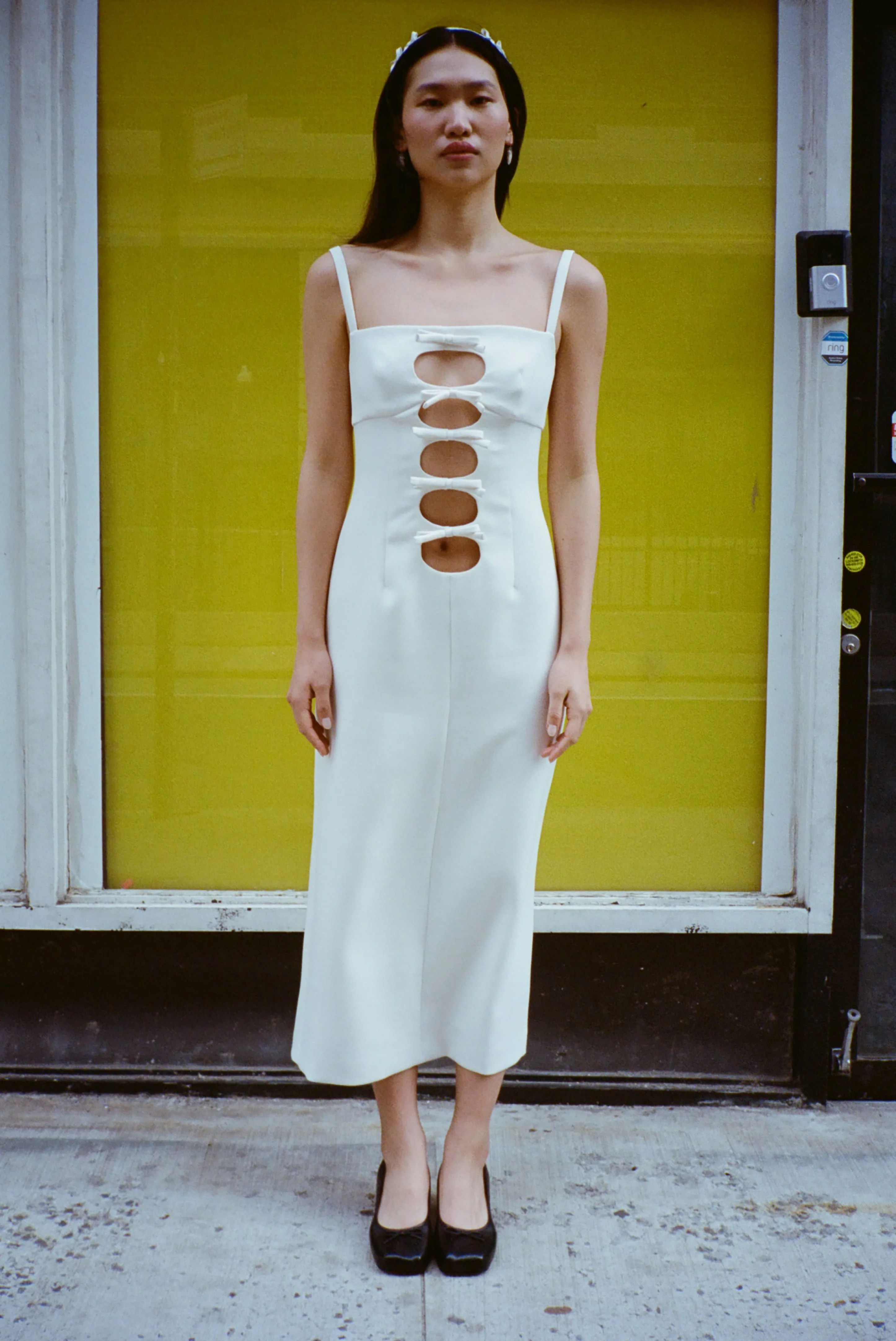 LEONIE DRESS IN BONE