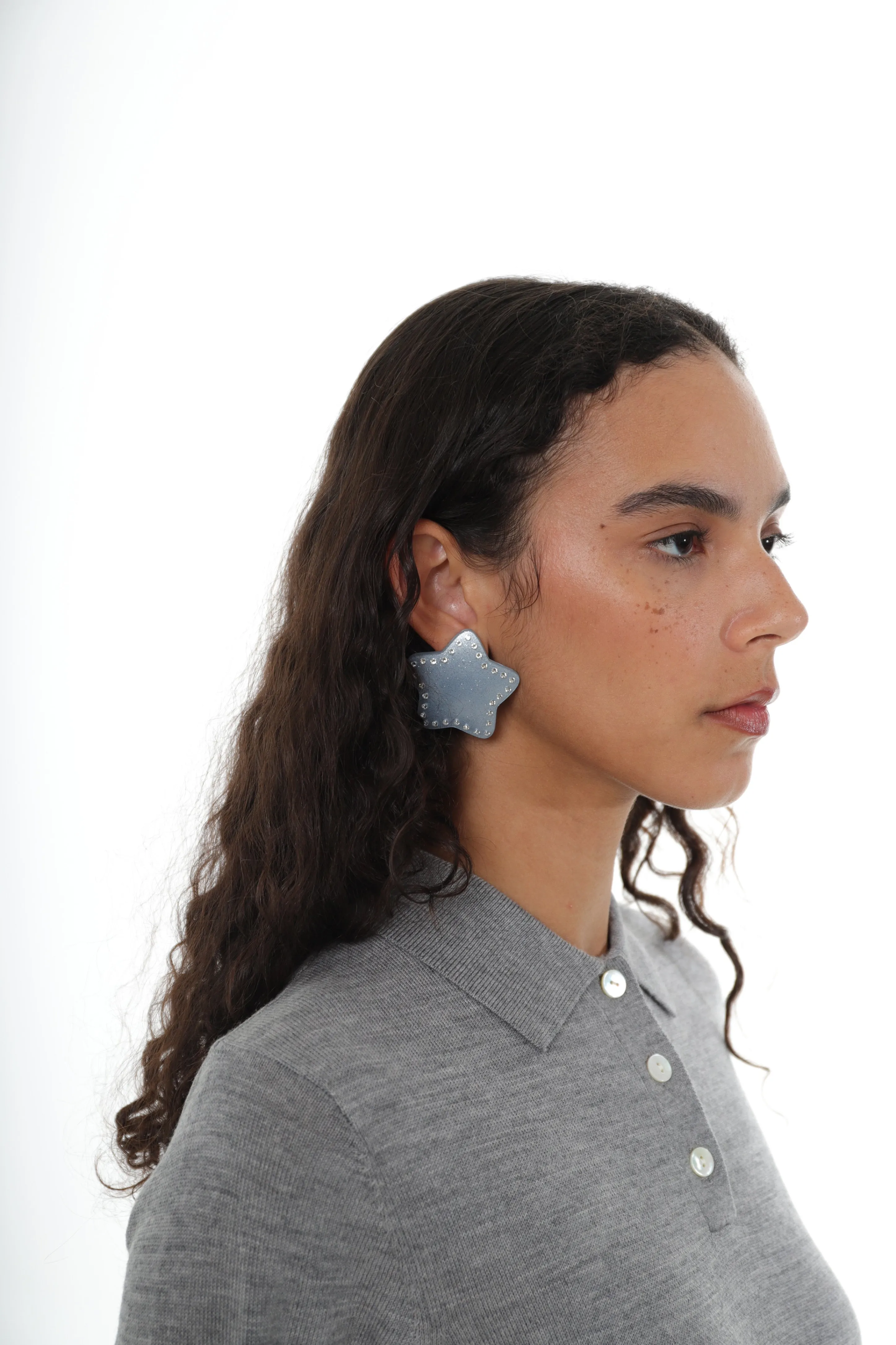 COSMO EARRINGS IN ICE BLUE