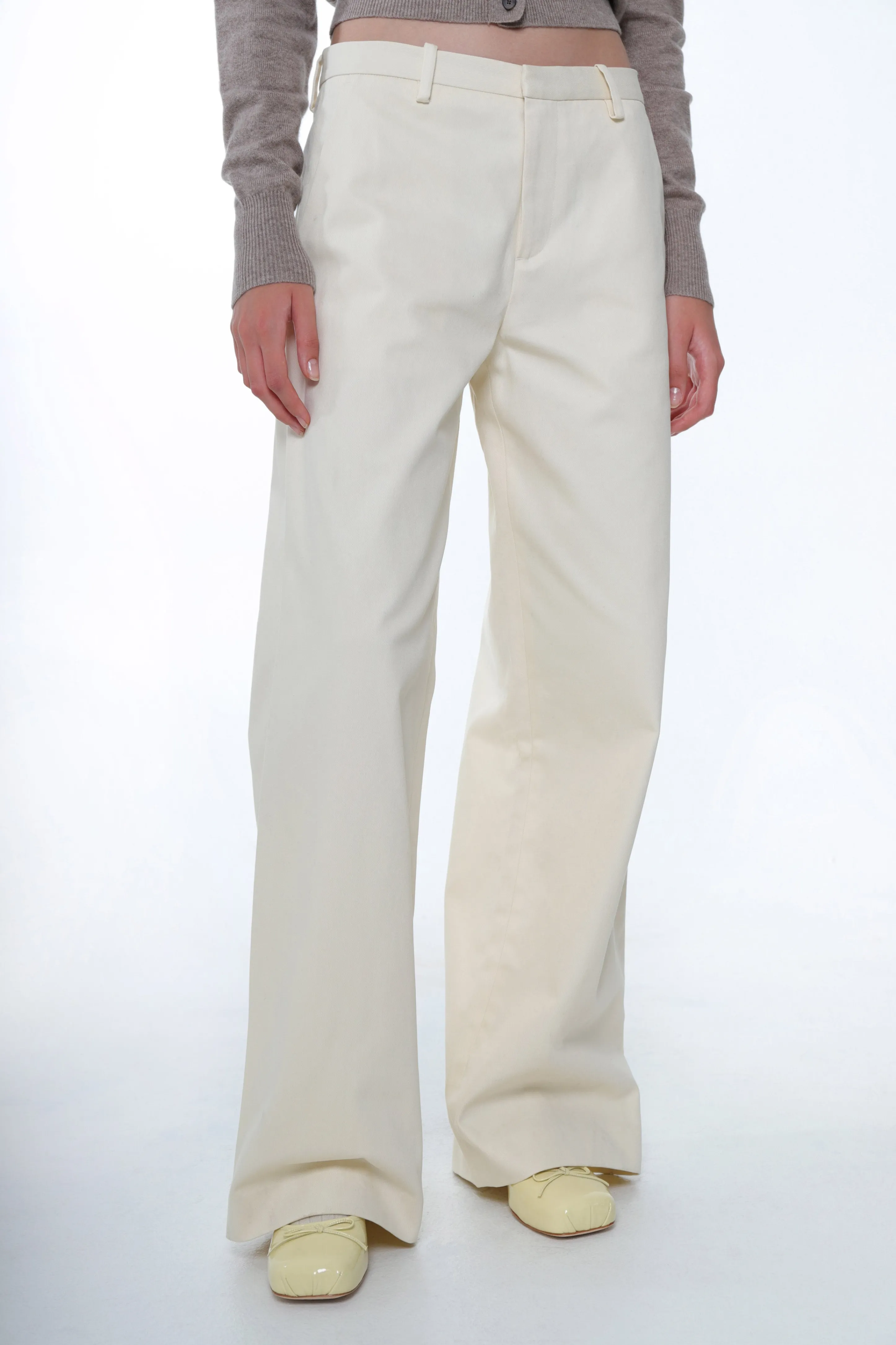GLASS PANT IN CREAM