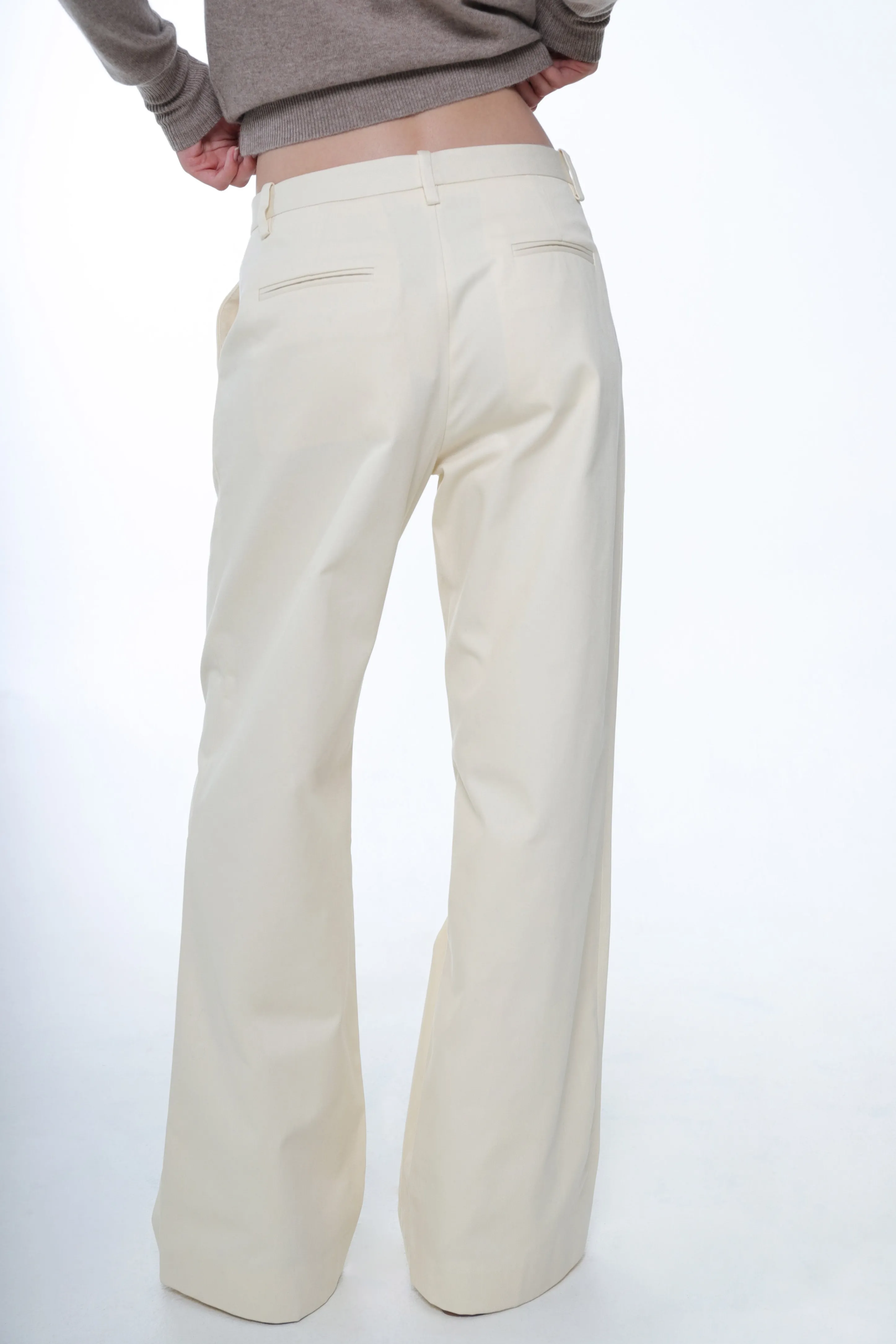 GLASS PANT IN CREAM