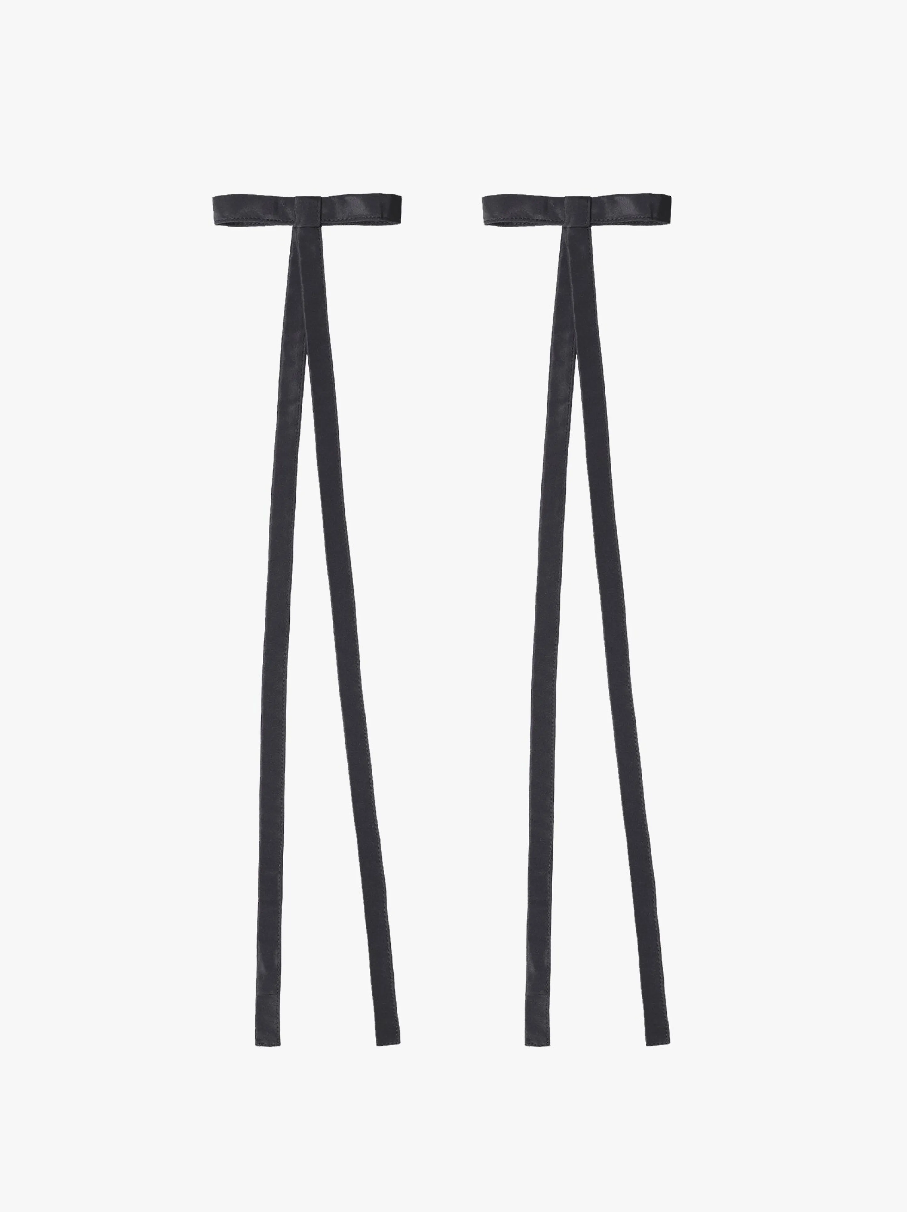 RECITAL BOWS IN BLACK TAFFETA