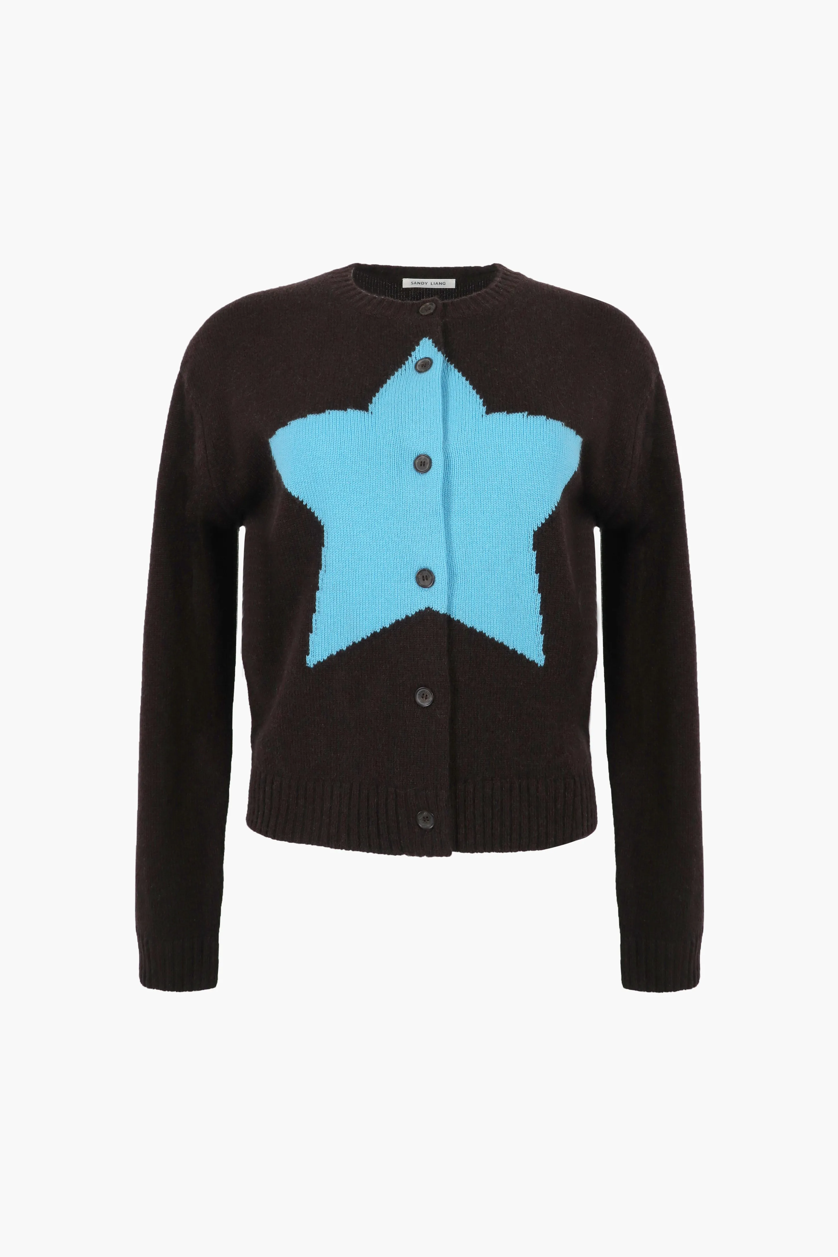 BOUCHETTE CARDIGAN IN DARK BROWN