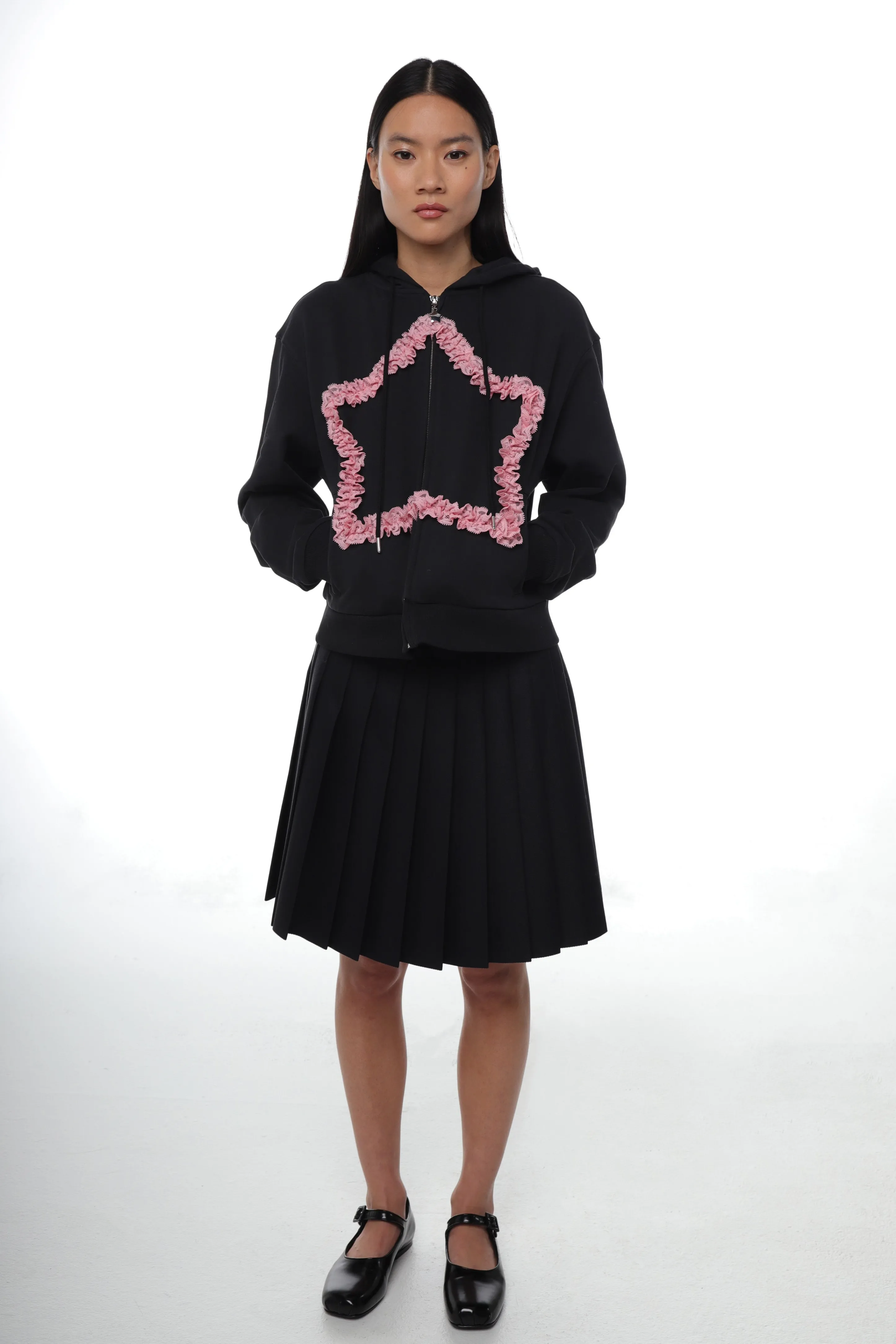 REGINA HOODIE IN BLACK