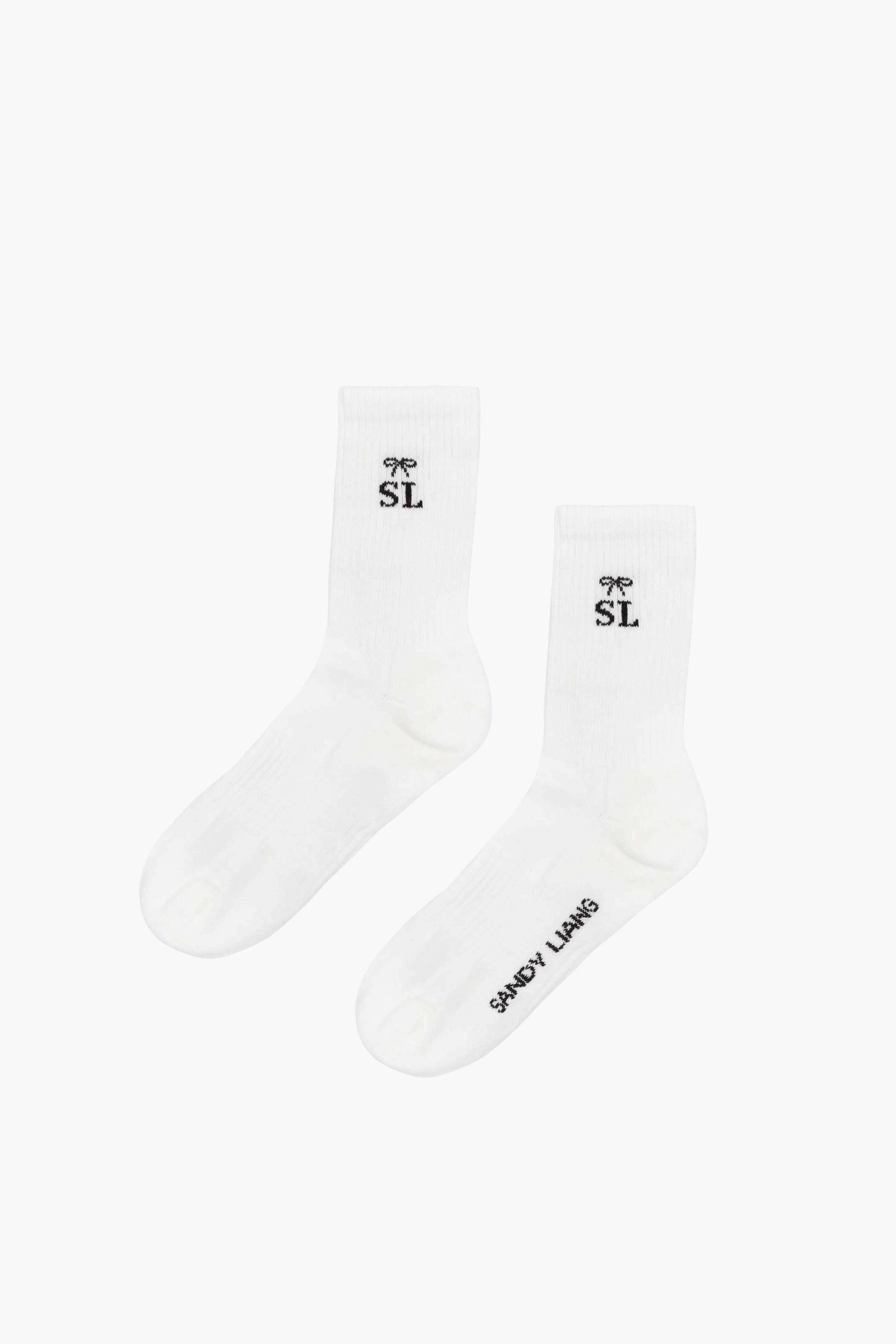 SPORT MONOGRAM SOCK IN WHITE