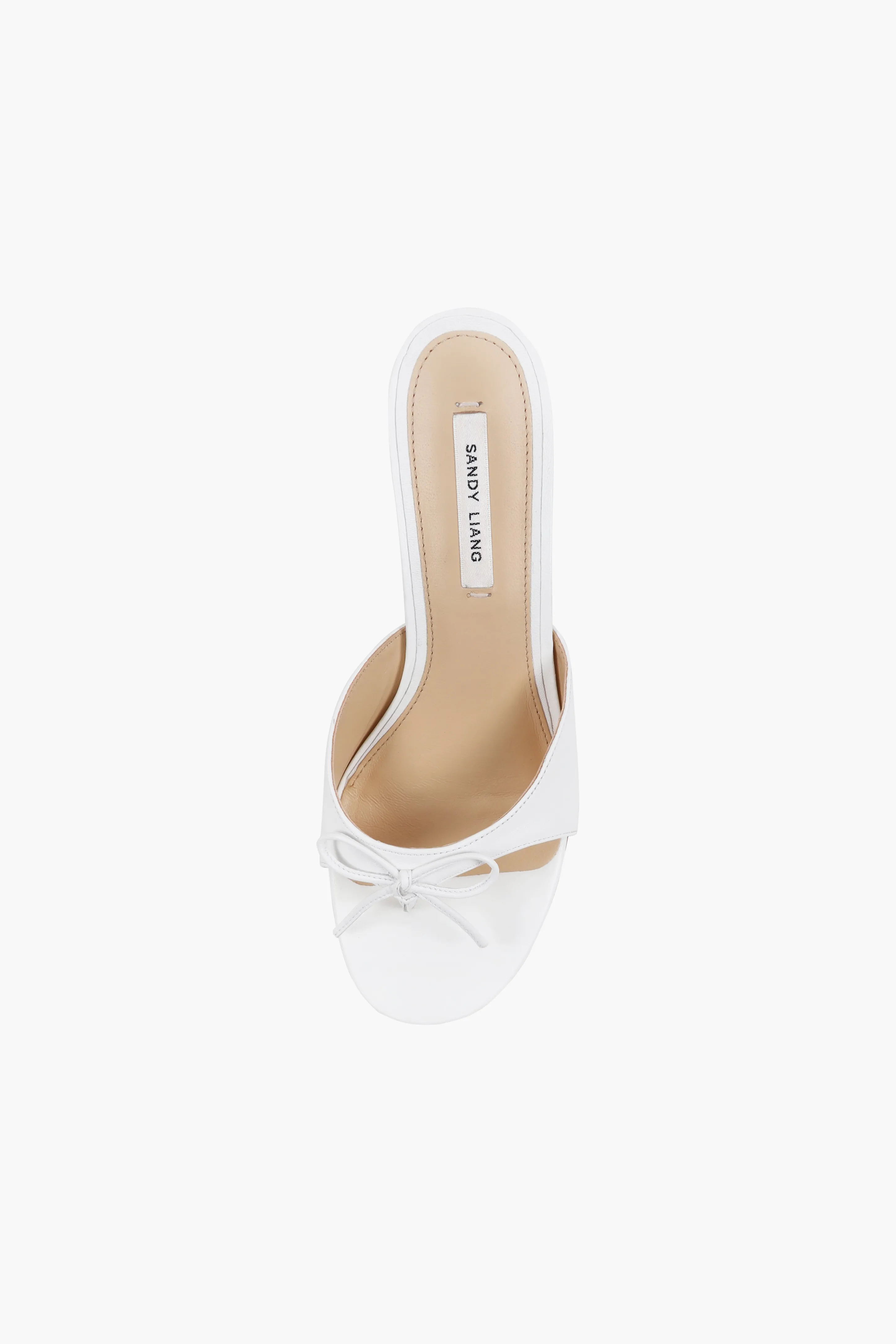 THONG MULE 60 IN OPTIC WHITE NAPPA
