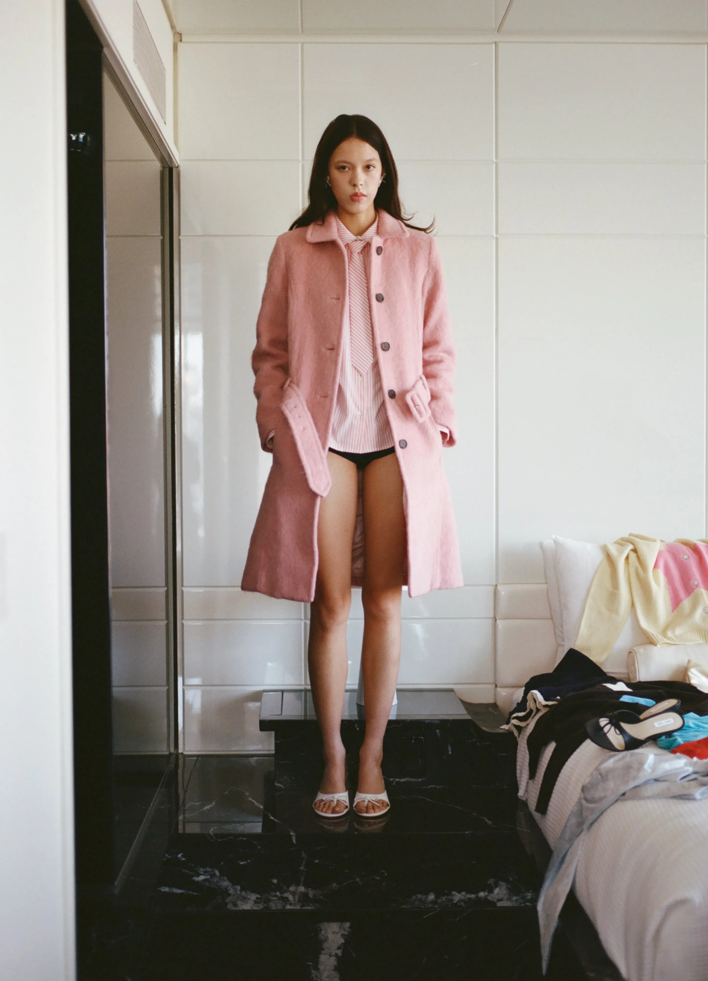 NORWICH COAT IN PINK